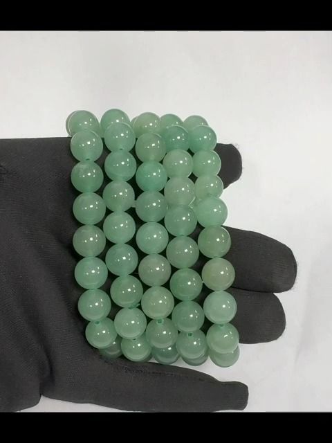 Bracciale Aventurine Verde perline 10mm