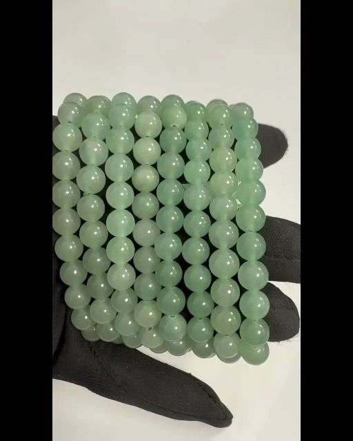 Bracciale Aventurine Verde perline 8mm