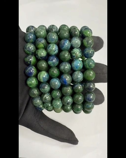 Braccialetto Azurite e malachite perles 10mm