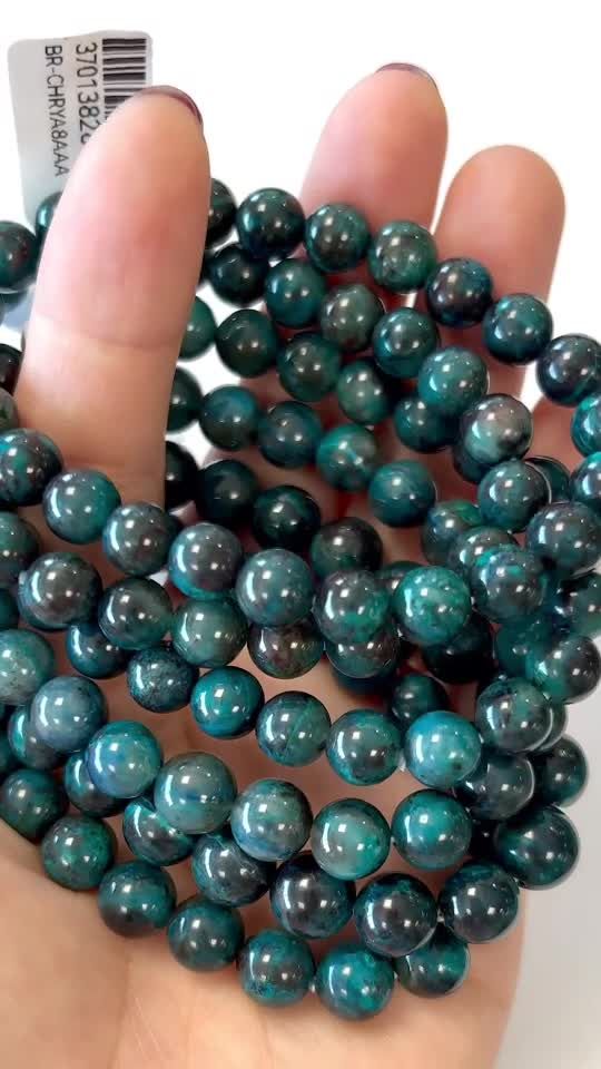 Bracciale Chrysocolla South Africa perle AAA 7.5-8.5mm
