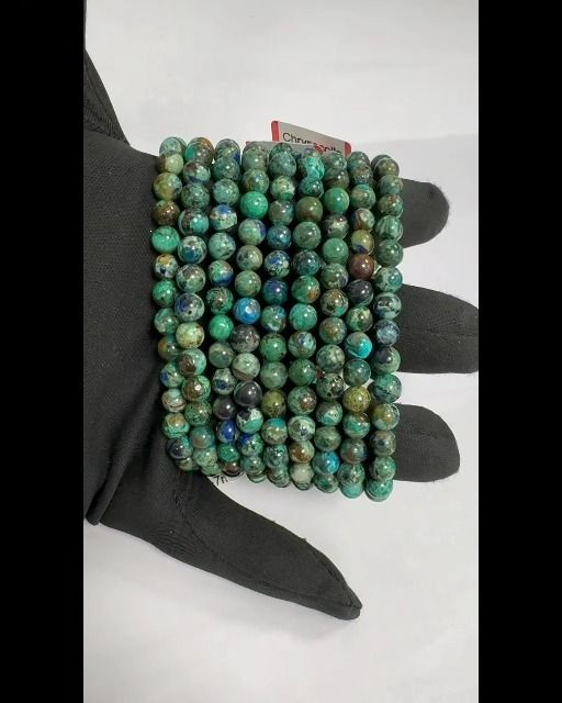 Crisocolla del Congo AA perle 6-7mm