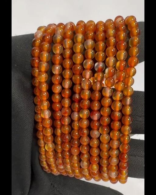 Bracciale Pearl Cornaline A 4mm