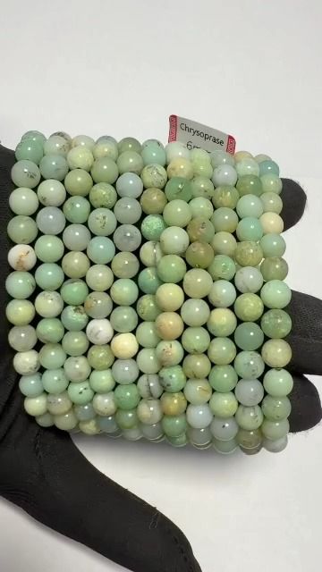 Bracciale in Crisoprasio AA perle 6-7mm