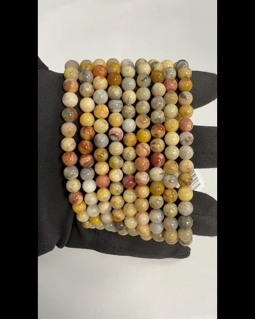 Braccialetto Agate Crazy Lace perles 6mm