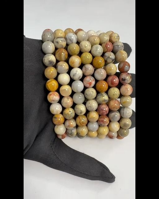 Braccialetto Agate Crazy Lace perles 8mm
