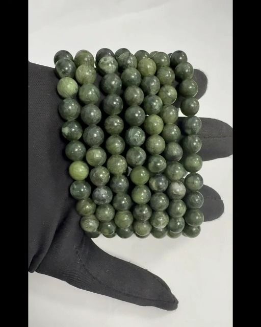 Bracciale Jade Nephrite A perles 8mm