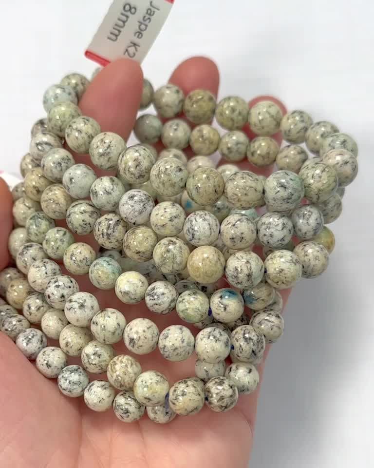 Bracciale di diaspro perline K2 B 7.5-8.5 mm