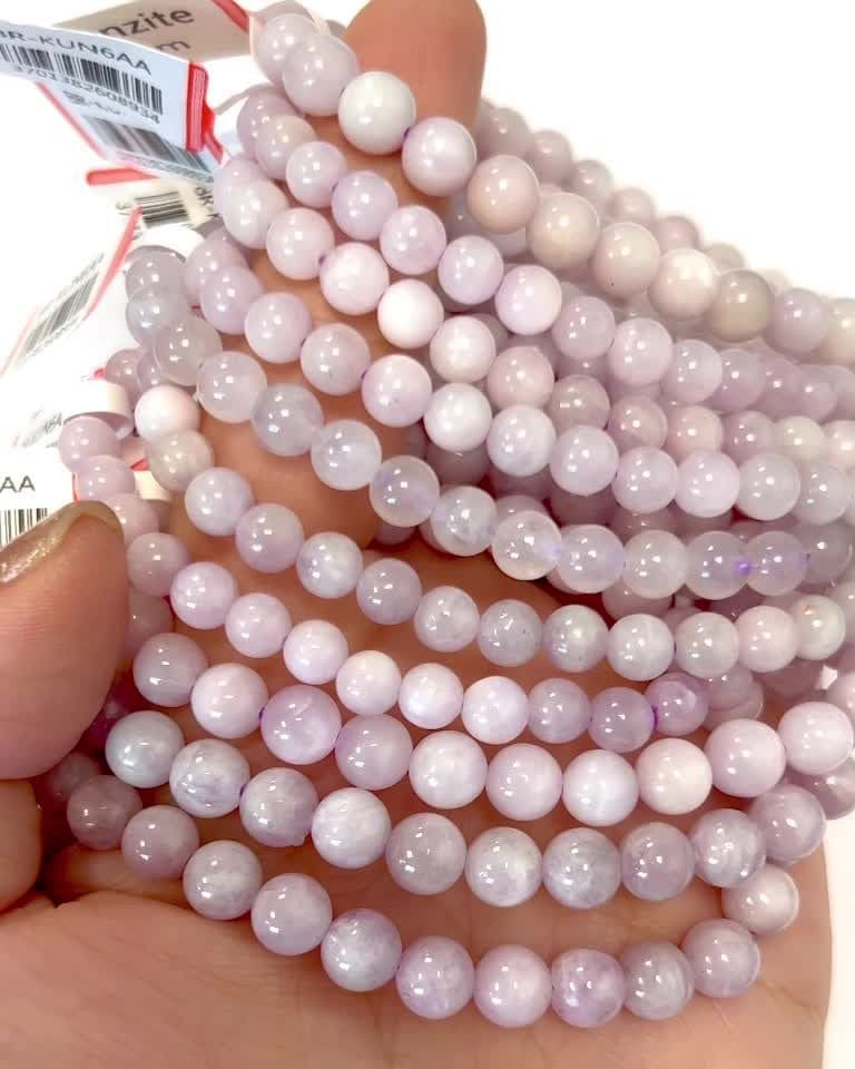 Bracciale Kunzite con perline A da 5-6 mm