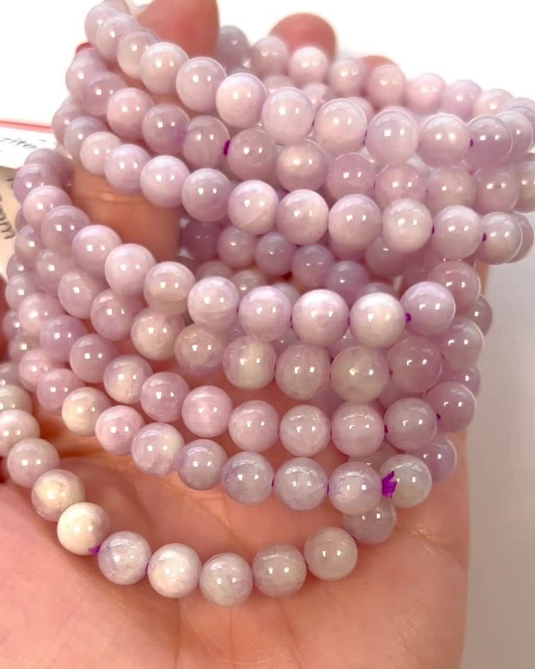 Bracciale Kunzite perline A 7mm