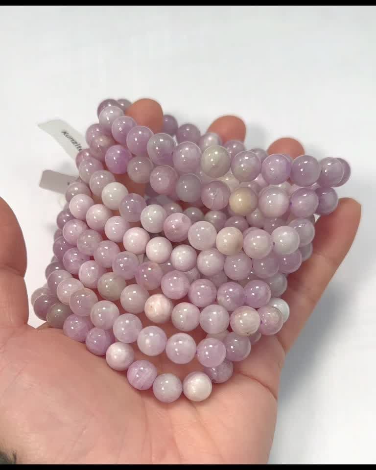 Bracciale Kunzite con perline A da 8-9 mm