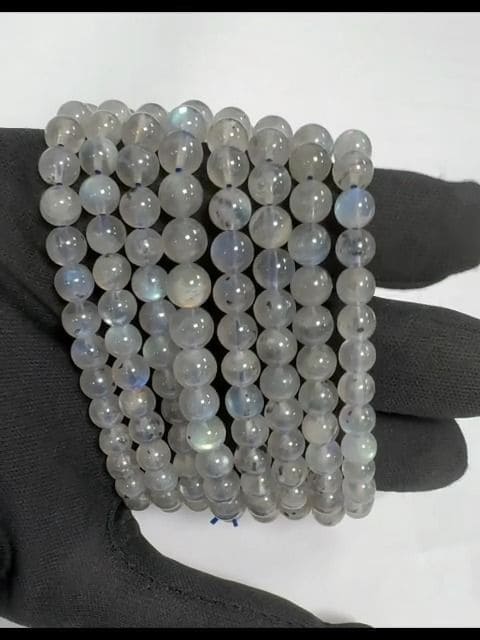 Bracciale in labradorite con perline AA da 5,5-6,5 mm