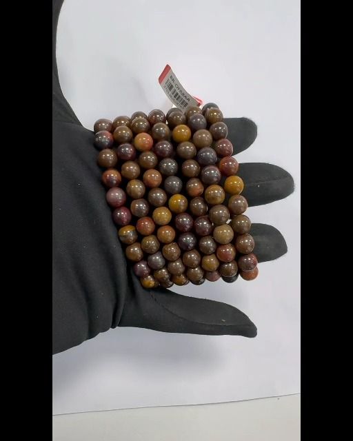 Bracciale Occhio di Ferro AA con perline da 8-9mm
