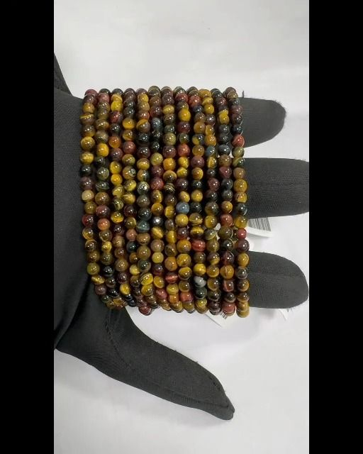 Bracciale occhio di tigre Un mix di perline 4-5mm