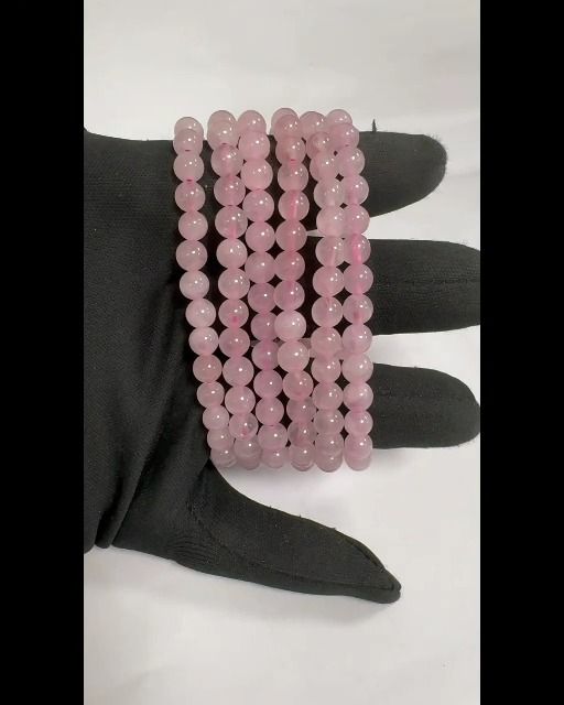 Bracciale Quarzo rosa perles A 6mm