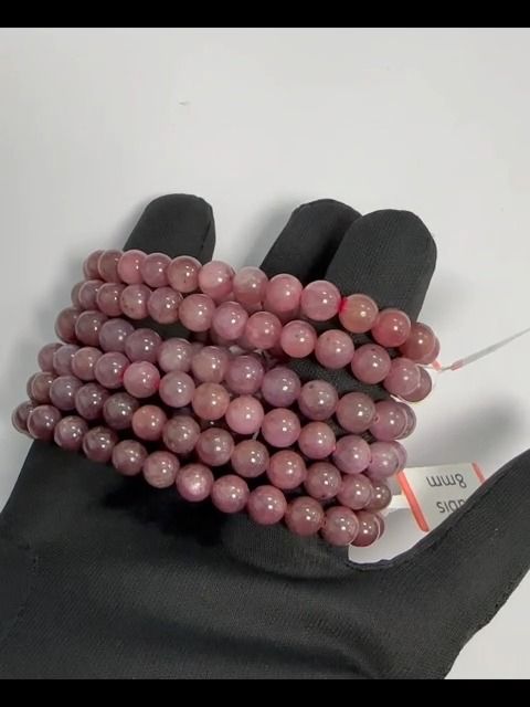 Bracciale Rubino perle AA 7-8mm