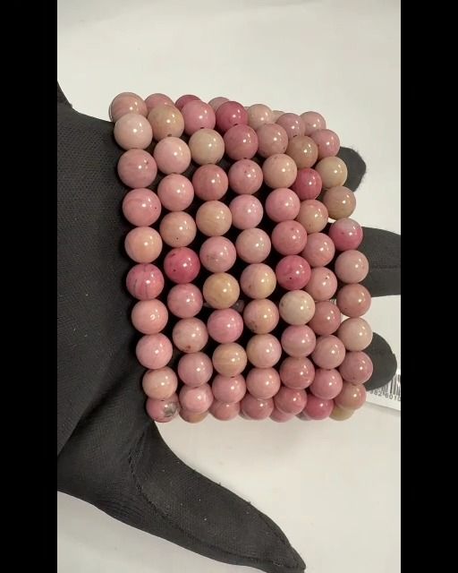 Bracciale in rodonite perline Australia 8-9mm