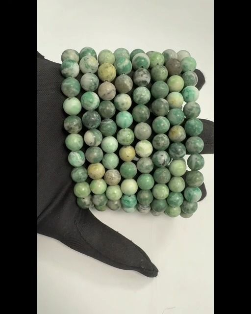Perle braccialetto di Serpentino 8mm