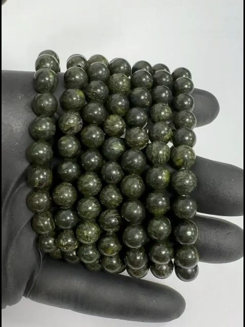 Perle braccialetto di Serpentino Peru 8mm