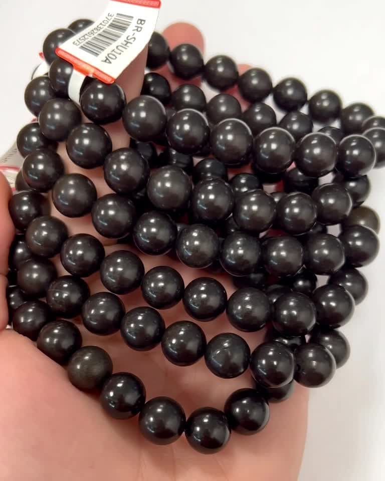 Bracciale Shungite A perles 8mm