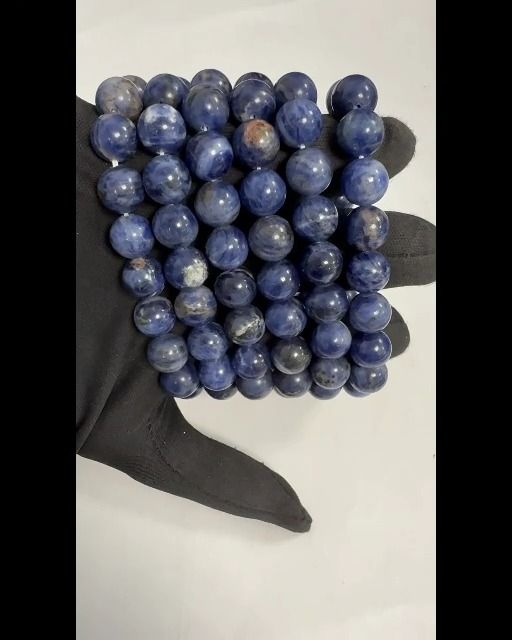 Bracciale Sodalite A perles 10mm