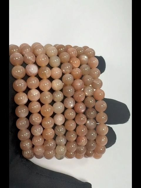 Bracciale in pietra solare A perline da 8-9 mm