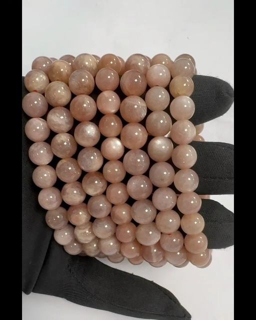 Bracciale in pietra solare con perline AA da 7,5-8,5 mm