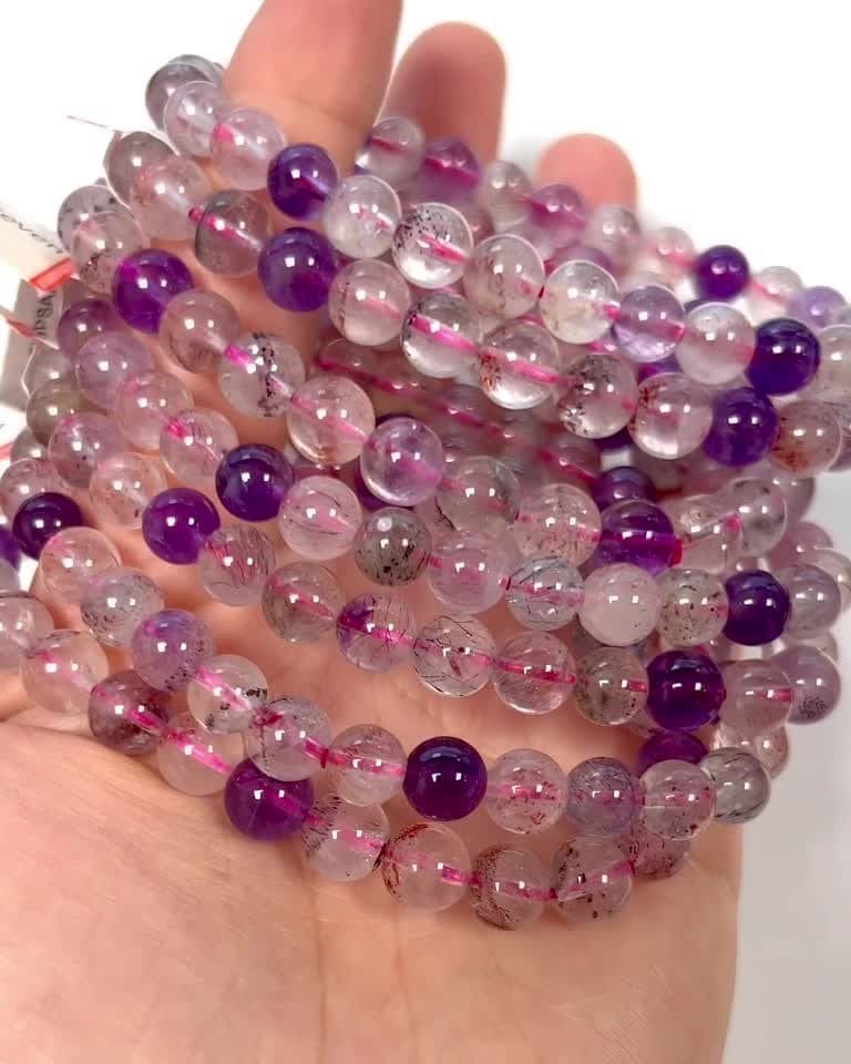 Bracciale Super Seven AAA perle 7-8mm