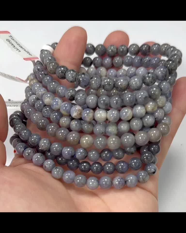 Bracciale Tanzanite perline 6-7mm