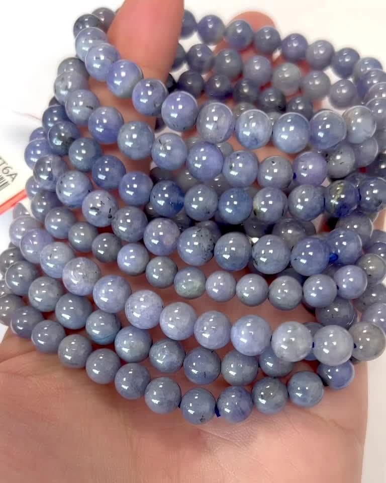 Bracciale Tanzanite perline A 6-7mm