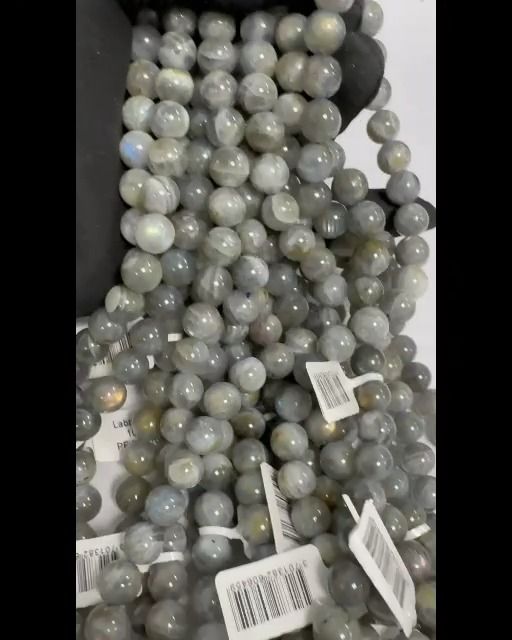 Perline di labradorite da 10mm su filo da 40 cm