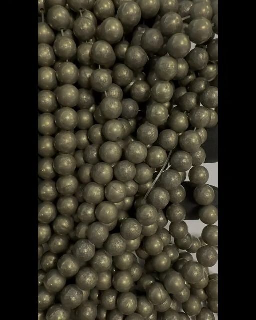 Perline di Pyrite A da 8mm su filo da 40cm