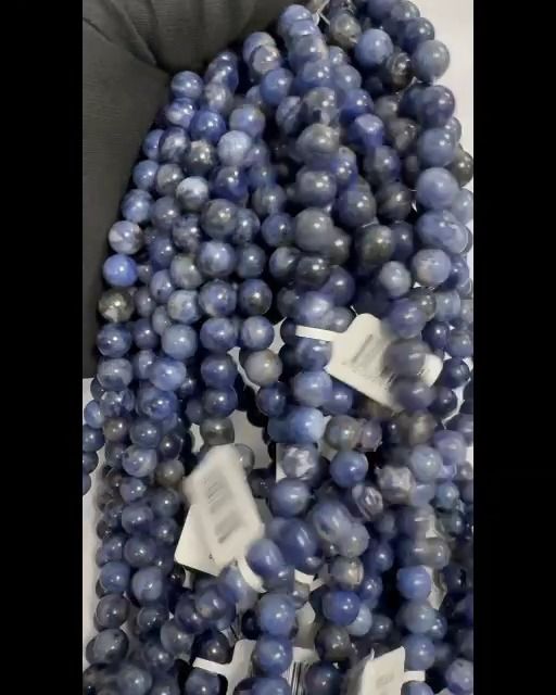 Perline di Sodalite A da 8mm su filo da 40cm