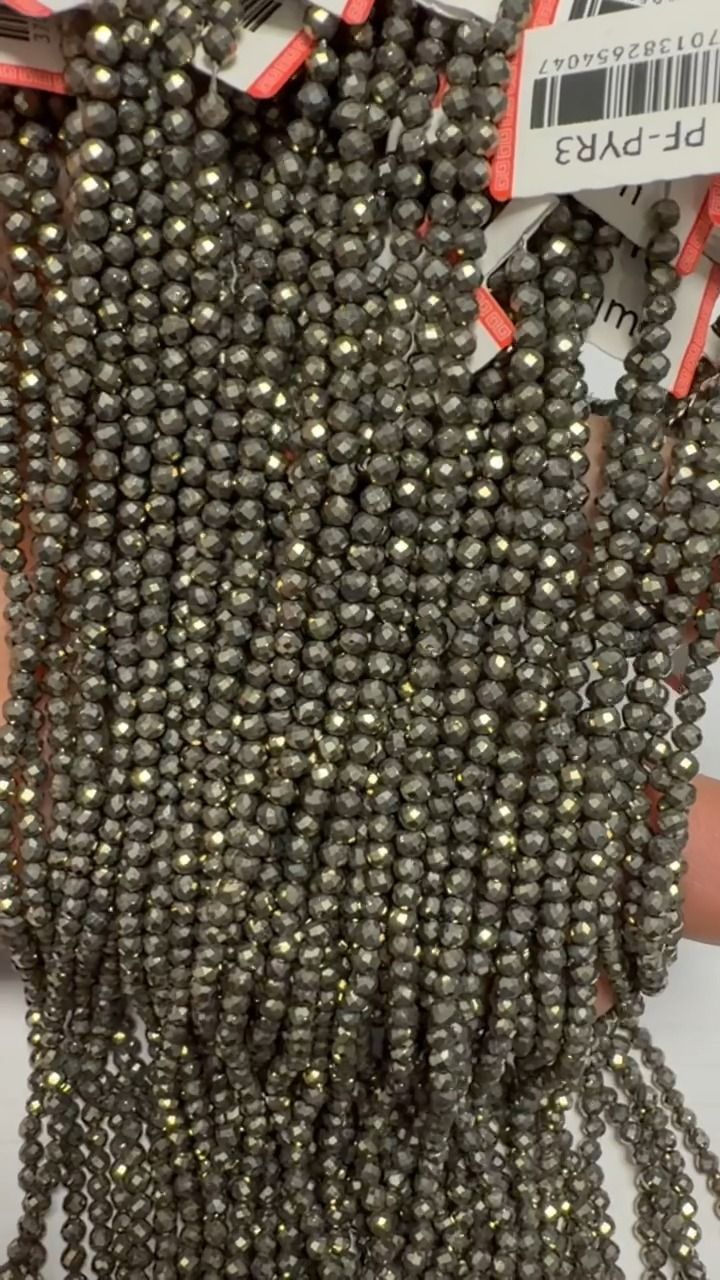 Filo di Perle Sfaccettate in Amazzonite AA 3mm